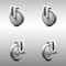 Service Caster 5 Inch 316SS Gray Polyurethane Wheel Swivel Bolt Hole Caster Brakes SCC, 2PK SCC-SS316BH20S514-PPUB-2-TLB-2 - alternate 1